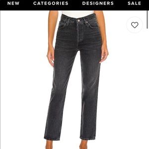 Agolde Fen - great condition - 100% cotton - color “shambles” (black gray jeans)